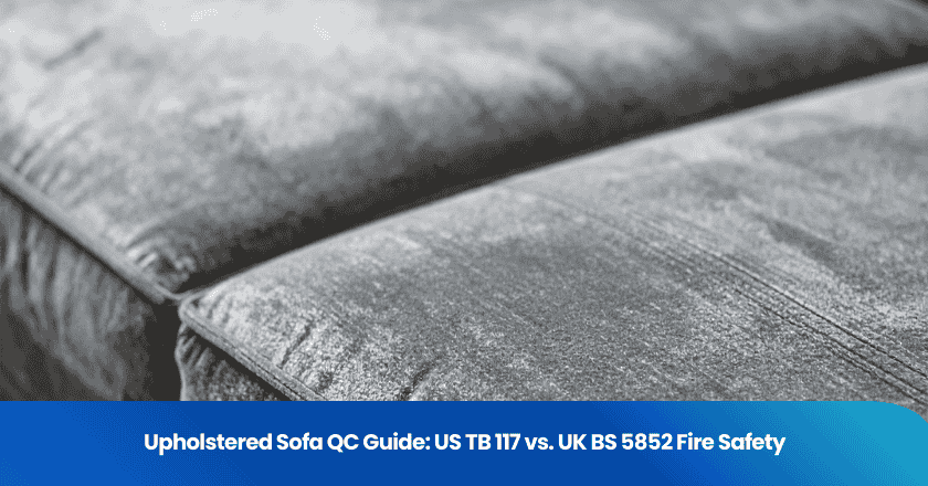 Upholstered Sofa QC Guide: US TB 117 vs. UK BS 5852 Fire Safety